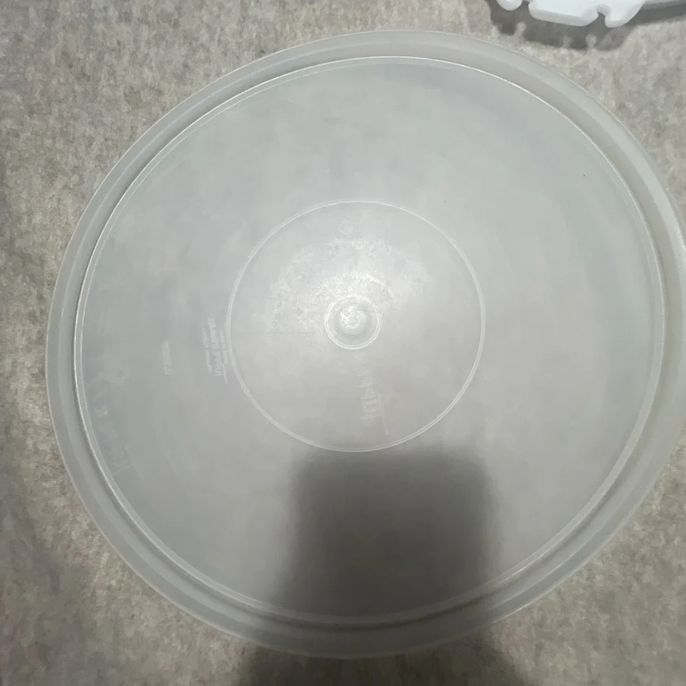 Vintage Tupperware White Party Susan Divided Vegetable Relish Tray‎ w Lid
